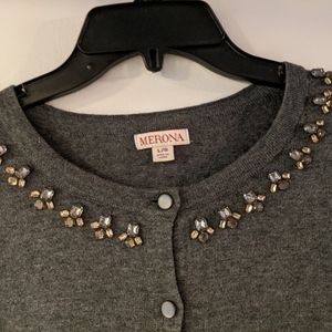 Merona Sweater/Cardigan Grey
